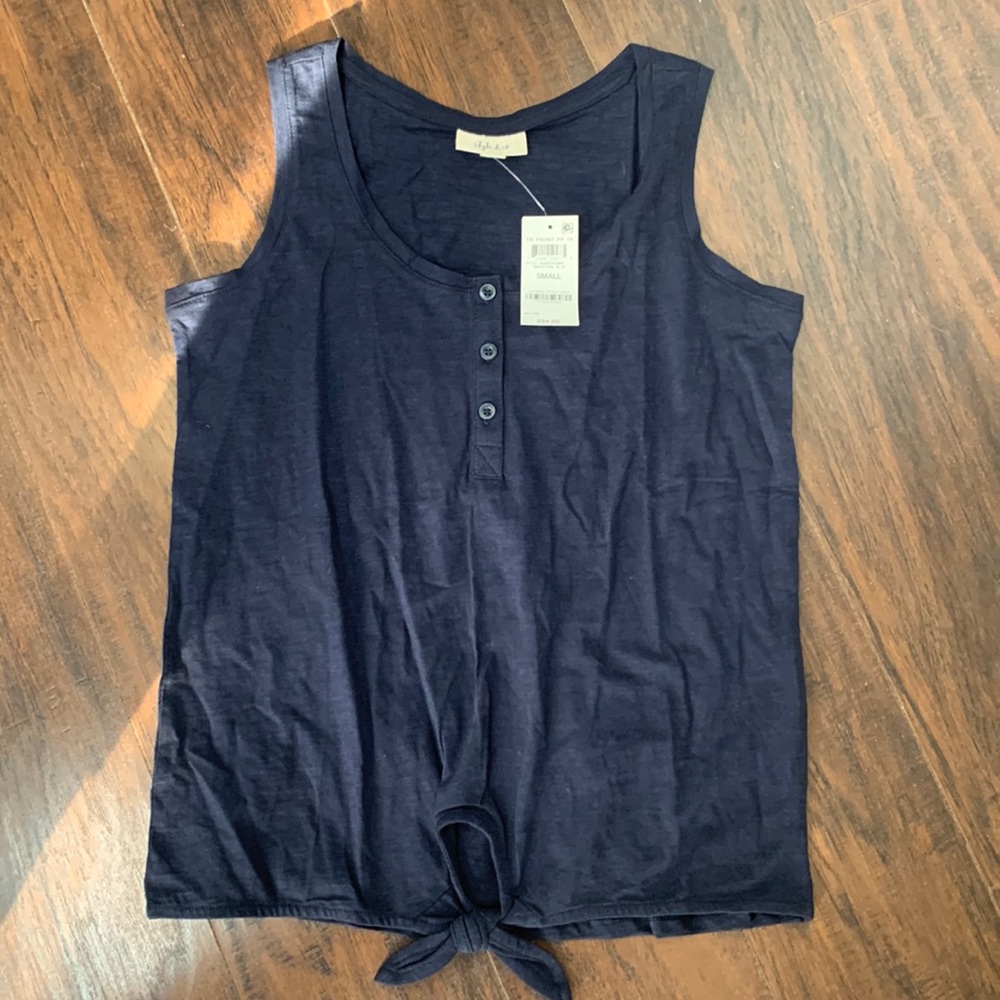 NWT. Navy tank top